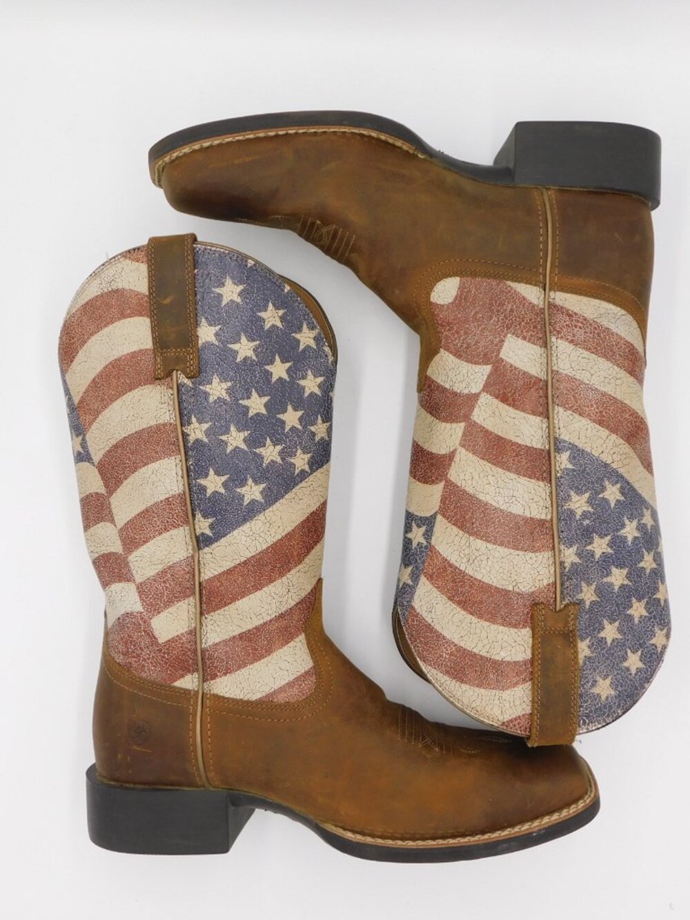 Ariat Round Up Patriot Western Boot | USA Flag | Square Toe | EUC | 8.5C Wide - Picture 13 of 13